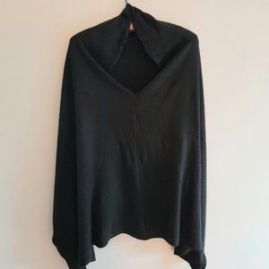 Black Poncho Sweater, NWT